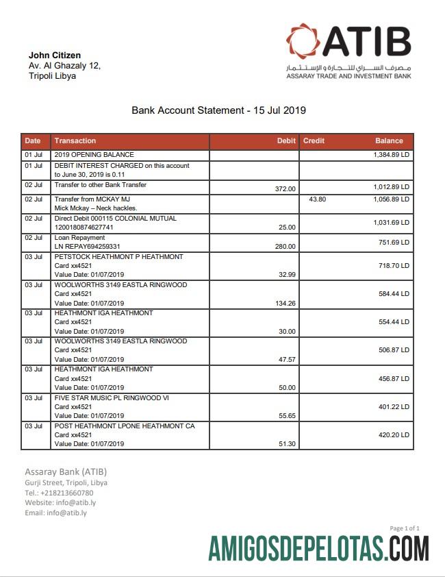 Exame Liby Asas (ATIB)